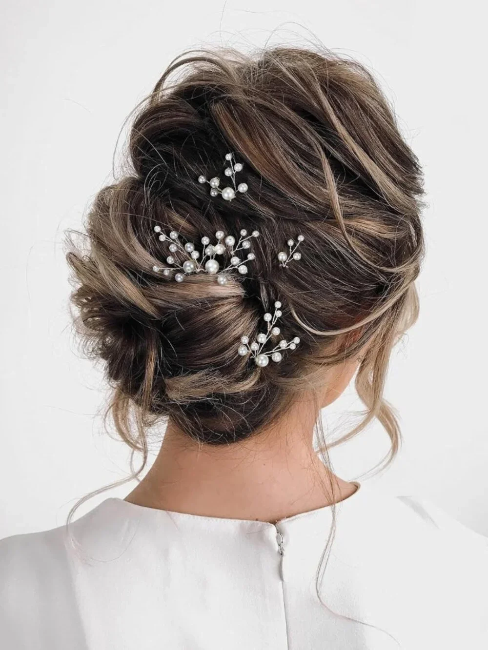 Elegant Pearl Hair Pins Set - 7Pcs Bridal Hair Accessories for Weddings & Events